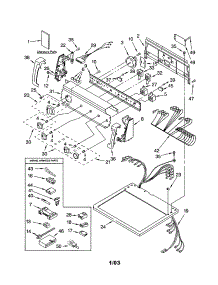 Top And Console parts for Kenmore Dryer 110.72982103 (11072982103, 110 72982103) from AppliancePartsPros.com