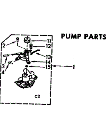 Pump Parts parts for Kenmore Washer 110.72982110 (11072982110, 110 72982110) from AppliancePartsPros.com