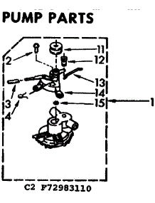 Pump Parts parts for Kenmore Washer 110.72983410 (11072983410, 110 72983410) from AppliancePartsPros.com