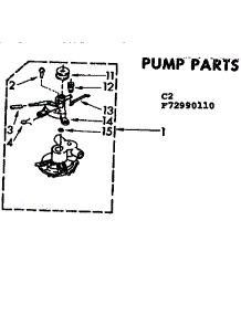 Pump Parts parts for Kenmore Washer 110.72990110 (11072990110, 110 72990110) from AppliancePartsPros.com