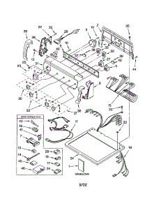 Top And Console parts for Kenmore Dryer 110.72992101 (11072992101, 110 72992101) from AppliancePartsPros.com