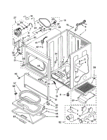 Cabinet parts for Kenmore Dryer 110.72992102 (11072992102, 110 72992102) from AppliancePartsPros.com