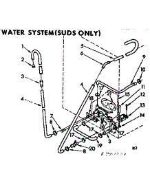 Water System Suds Only parts for Kenmore Washer 110.72992610 (11072992610, 110 72992610) from AppliancePartsPros.com