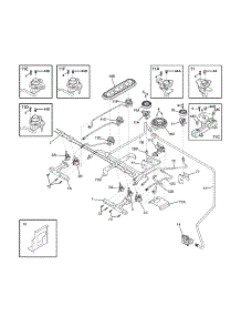 Burner parts for Kenmore Range 790.41103100 (79041103100, 790 41103100) from AppliancePartsPros.com