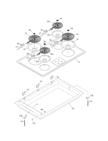 Maintop parts for Kenmore Cooktop 790.41213903 (79041213903, 790 41213903) from AppliancePartsPros.com
