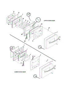 Doors parts for Kenmore Wall Oven 790.41393400 (79041393400, 790 41393400) from AppliancePartsPros.com