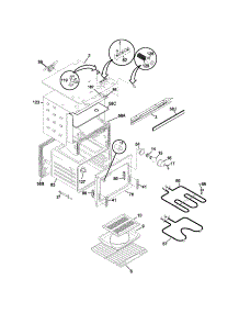 Upper Body parts for Kenmore Wall Oven 790.41393400 (79041393400, 790 41393400) from AppliancePartsPros.com