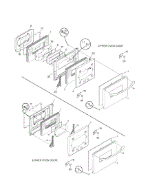 Doors parts for Kenmore Wall Oven 790.41393403 (79041393403, 790 41393403) from AppliancePartsPros.com