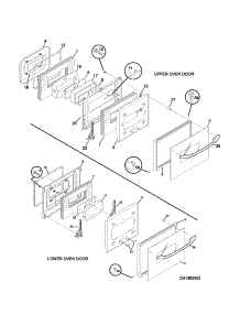 Doors parts for Kenmore Wall Oven 790.41394400 (79041394400, 790 41394400) from AppliancePartsPros.com