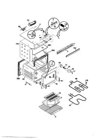 Upper Body parts for Kenmore Wall Oven 790.41399400 (79041399400, 790 41399400) from AppliancePartsPros.com