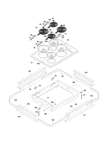 Maintop parts for Kenmore Cooktop 790.42493401 (79042493401, 790 42493401) from AppliancePartsPros.com
