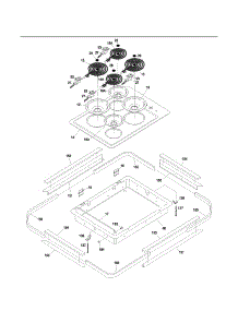 Maintop parts for Kenmore Cooktop 790.42499400 (79042499400, 790 42499400) from AppliancePartsPros.com