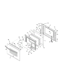 Door parts for Kenmore Range 790.42512310 (79042512310, 790 42512310) from AppliancePartsPros.com