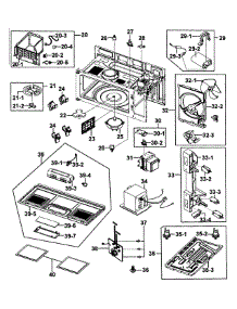 Cabinet 2 parts for Kenmore Microwave 401.85053310 (40185053310, 401 85053310) from AppliancePartsPros.com