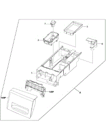 Drawer Assy parts for Kenmore Washer 402.49032010 (40249032010, 402 49032010) from AppliancePartsPros.com