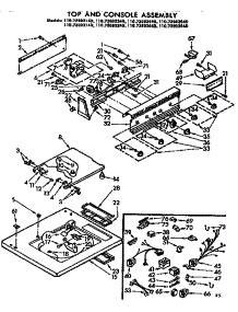 Top And Console Assembly parts for Kenmore Washer 110.73693640 (11073693640, 110 73693640) from AppliancePartsPros.com