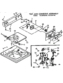 Top And Console Assembly parts for Kenmore Washer 110.73745100 (11073745100, 110 73745100) from AppliancePartsPros.com