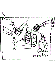 Two Way Valve Assembly Suds parts for Kenmore Washer 110.73765400 (11073765400, 110 73765400) from AppliancePartsPros.com