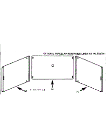 Optional Porcelain Liner parts for Kenmore Range 103.7446800 (1037446800, 103 7446800) from AppliancePartsPros.com