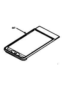 Set-On Griddle parts for Kenmore Range 103.7446842 (1037446842, 103 7446842) from AppliancePartsPros.com