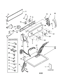 Top And Console parts for Kenmore Dryer 110.72712101 (11072712101, 110 72712101) from AppliancePartsPros.com