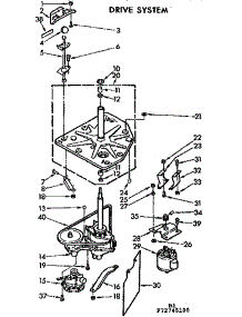 Drive System parts for Kenmore Washer 110.72745100 (11072745100, 110 72745100) from AppliancePartsPros.com