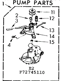 Pump Parts parts for Kenmore Washer 110.72745110 (11072745110, 110 72745110) from AppliancePartsPros.com