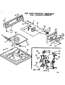 Top And Console Assembly parts for Kenmore Washer 110.72745110 (11072745110, 110 72745110) from AppliancePartsPros.com