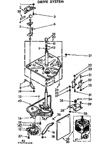 Drive System parts for Kenmore Washer 110.72745120 (11072745120, 110 72745120) from AppliancePartsPros.com