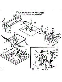 Top And Console Assembly parts for Kenmore Washer 110.72745120 (11072745120, 110 72745120) from AppliancePartsPros.com