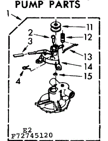 Pump Parts parts for Kenmore Washer 110.72745120 (11072745120, 110 72745120) from AppliancePartsPros.com