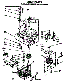 Drive Parts parts for Kenmore Washer 110.72745130 (11072745130, 110 72745130) from AppliancePartsPros.com