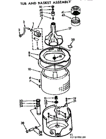 Tub And Basket Assembly parts for Kenmore Washer 110.72770200 (11072770200, 110 72770200) from AppliancePartsPros.com