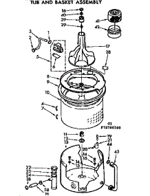 Tub And Basket Assembly parts for Kenmore Washer 110.72780200 (11072780200, 110 72780200) from AppliancePartsPros.com