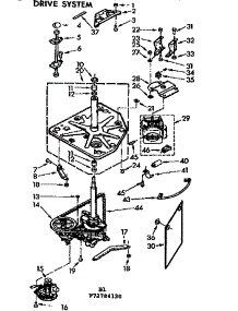 Drive System parts for Kenmore Washer 110.72784220 (11072784220, 110 72784220) from AppliancePartsPros.com