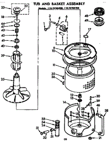 Tub And Basket Assembly parts for Kenmore Washer 110.72785300 (11072785300, 110 72785300) from AppliancePartsPros.com