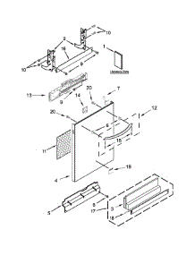Door Panel Parts parts for Kenmore Dishwasher 665.14792N510 (66514792N510, 665 14792N510) from AppliancePartsPros.com