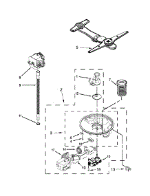 Pump, Washarm And Motor Parts parts for Kenmore Dishwasher 665.14799N510 (66514799N510, 665 14799N510) from AppliancePartsPros.com
