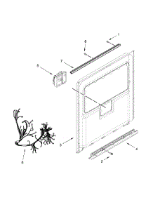 Inner Door Parts parts for Kenmore Dishwasher 665.14823N510 (66514823N510, 665 14823N510) from AppliancePartsPros.com