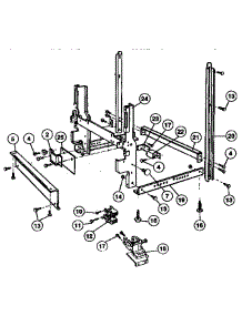 Frame Parts parts for Kenmore Dishwasher 587.1444990 (5871444990, 587 1444990) from AppliancePartsPros.com