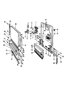 Door Details parts for Kenmore Dishwasher 587.1446080 (5871446080, 587 1446080) from AppliancePartsPros.com