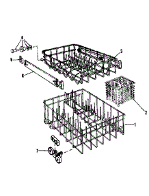 Rack Details parts for Kenmore Dishwasher 587.1446080 (5871446080, 587 1446080) from AppliancePartsPros.com