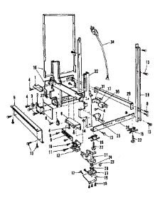 Frame Details parts for Kenmore Dishwasher 587.1446080 (5871446080, 587 1446080) from AppliancePartsPros.com