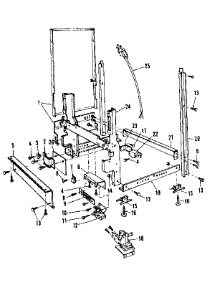 Frame Details parts for Kenmore Dishwasher 587.1446081 (5871446081, 587 1446081) from AppliancePartsPros.com