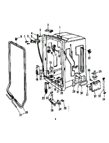 Tub Details parts for Kenmore Dishwasher 587.1446580 (5871446580, 587 1446580) from AppliancePartsPros.com