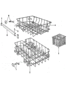 Rack parts for Kenmore Dishwasher 587.1448580 (5871448580, 587 1448580) from AppliancePartsPros.com