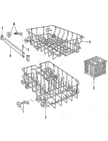 Rack parts for Kenmore Dishwasher 587.1448581 (5871448581, 587 1448581) from AppliancePartsPros.com