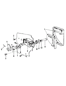Detergent Cup Details parts for Kenmore Dishwasher 587.1456580 (5871456580, 587 1456580) from AppliancePartsPros.com