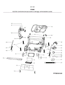 Frame parts for Kenmore Dishwasher 587.14639J01B (58714639J01B, 587 14639J01B) from AppliancePartsPros.com