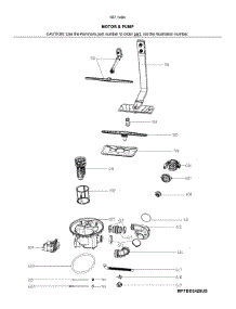 Motor & Pump parts for Kenmore Dishwasher 587.14642J01B (58714642J01B, 587 14642J01B) from AppliancePartsPros.com